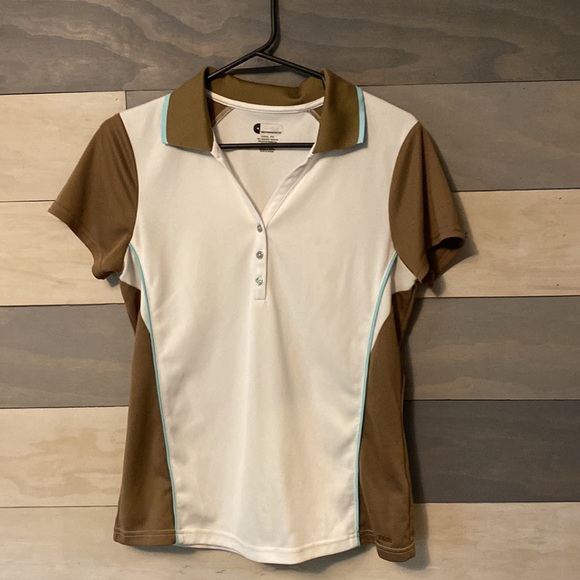 Women’s golf top set. Shirt and vest, made by Izod size medium. - Picture 2 of 10